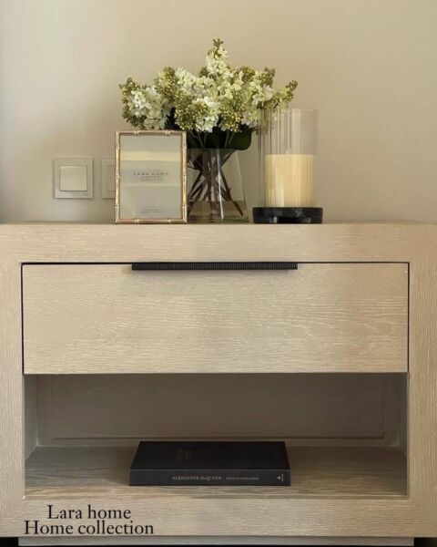 حامل شموع كولون رخامي - رمادي غامق