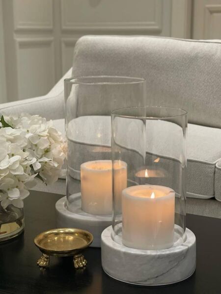 حامل شموع بارما رخامي كبير