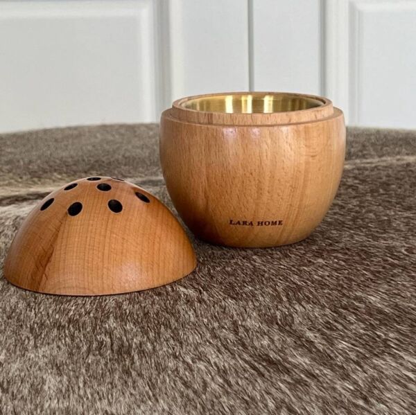 مبخرة لارونا بيضاوية - بني خشبي