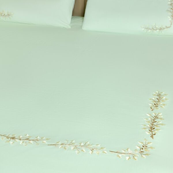 طقم غطاء سرير 600 غرزة 6 قطع دوفيه كاكتس - أخضر تفاحي