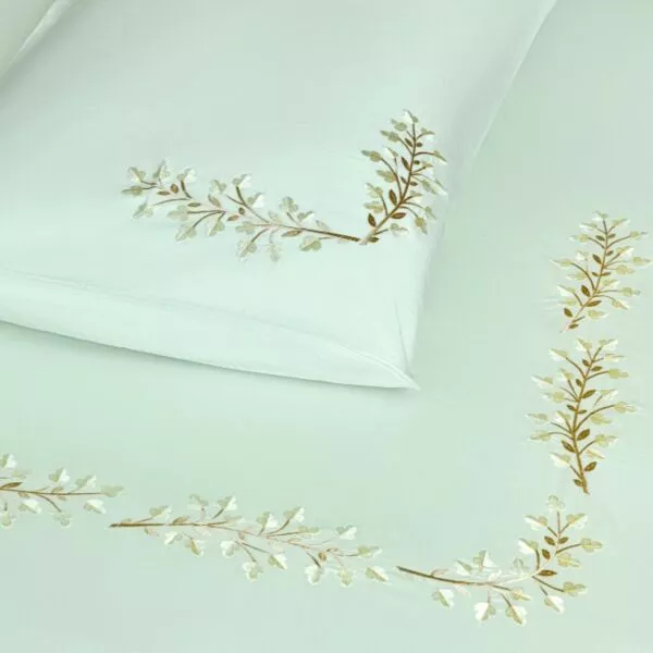 طقم غطاء سرير 600 غرزة 6 قطع دوفيه كاكتس - أخضر تفاحي