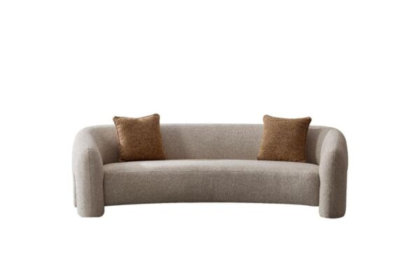 كنبة ثلاثية كوزي - رمادي فاتح