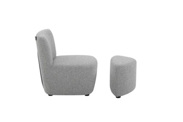 كرسي مفرد بدون ذراعين ريلاكس - رمادي غامق