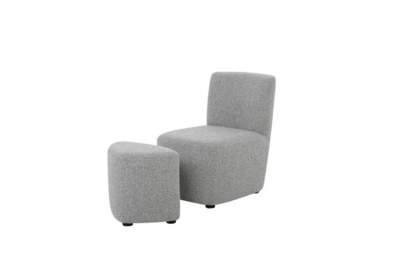 كرسي مفرد بدون ذراعين ريلاكس - رمادي غامق