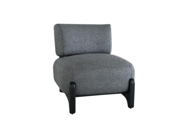 كرسي مفرد جاك - رصاصي واسود