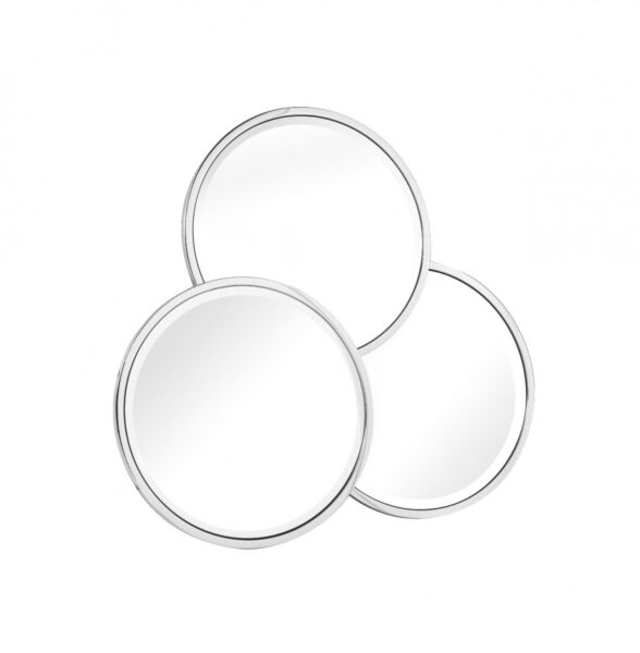 مرآة حائط أوفر سيركل - فضي