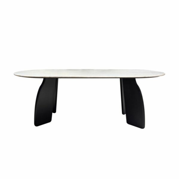 طاولة طعام وينجز 8 كراسي - أسود