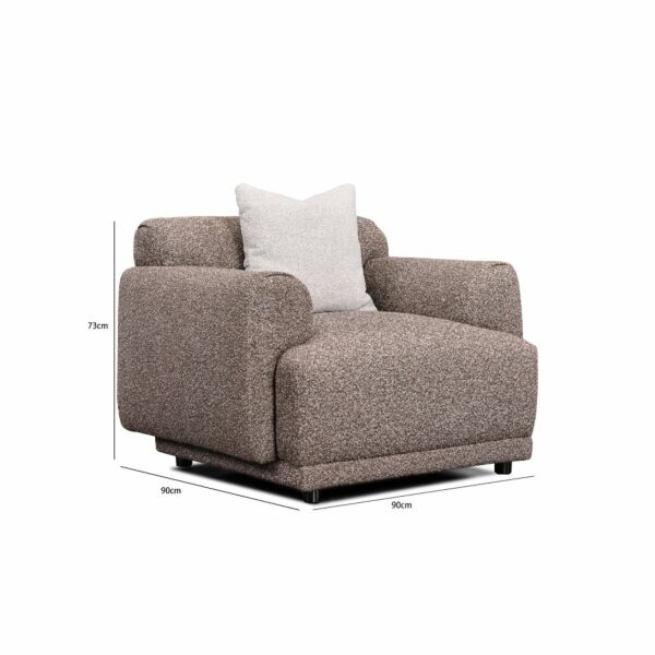 كنبة مفرد ديون - بني