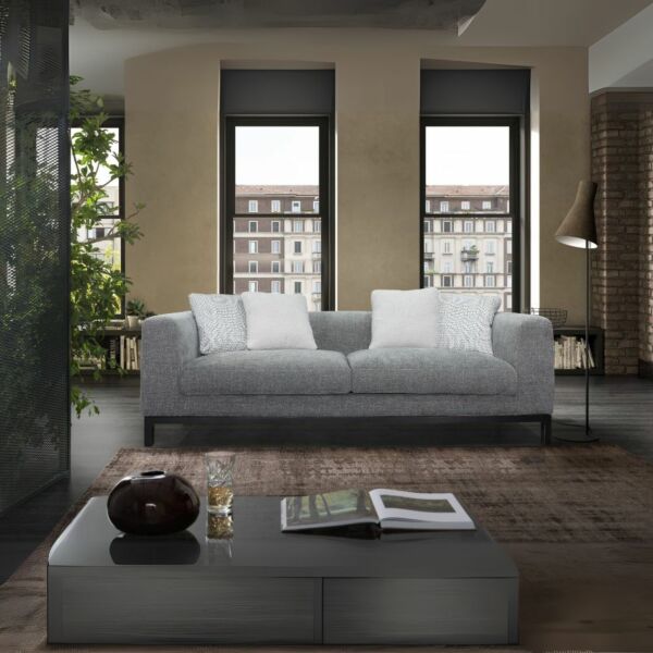 كنبة ثلاثية سالفو - رمادي