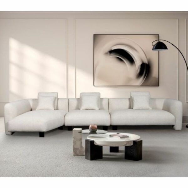 كنب زاوية حرف L كافيتو - بيج