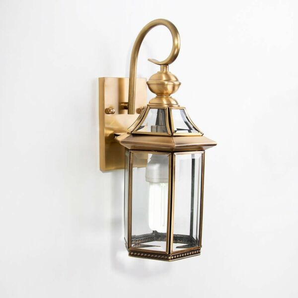 اضاءة جدارية فانوس زوبا مقاس صغير ذهبي