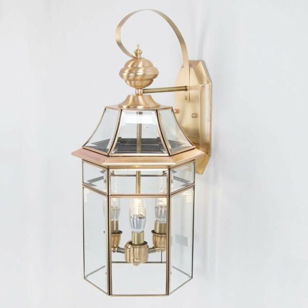 اضاءة جدارية فانوس لورنز مقاس كبير ذهبي