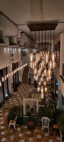 لمبة ديكورية فيلمونت عسلي بيضاوية 16x27 يوكاندل