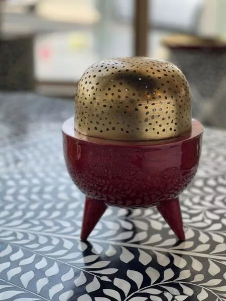 مبخرة كلاسي احمر - وسط 
