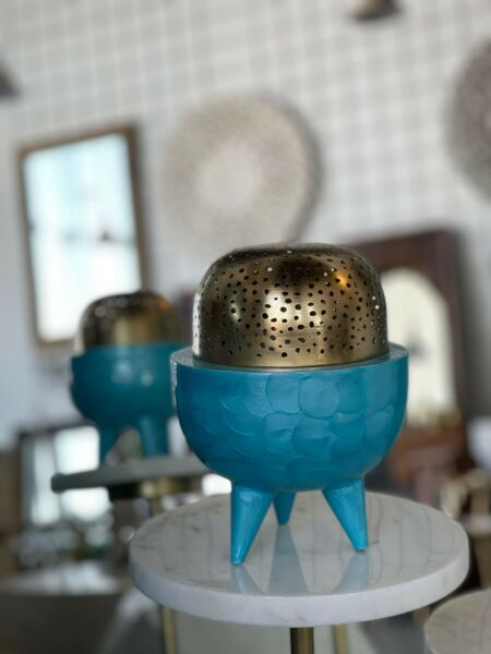 مبخرة كلاسي ازرق - وسط