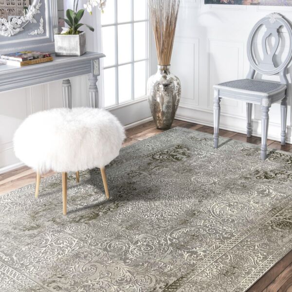 سجاد غونول - رصاصي وأخضر - 145x230 سم