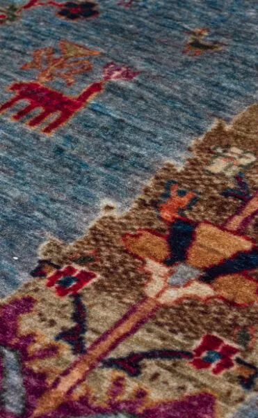 سجادة أنتالا 200x290 سم - أزرق فاتح وعدة ألوان