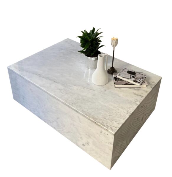 طاولة قهوة مودرن رخام طبيعي