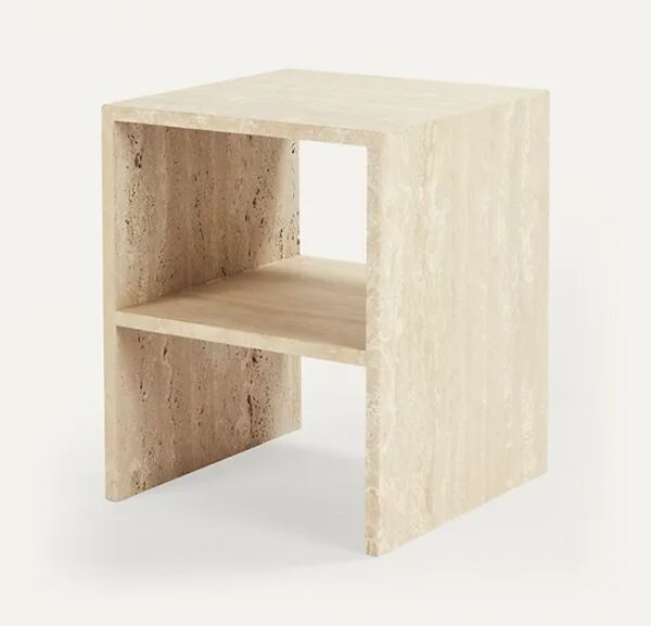 طاولة جانبية  بيدرو رخام ترافنتينو