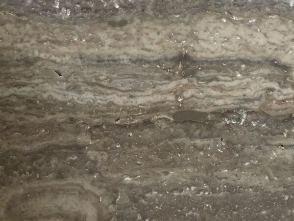 طاولة جانبية مع رف غراي رخام ترافنتينو