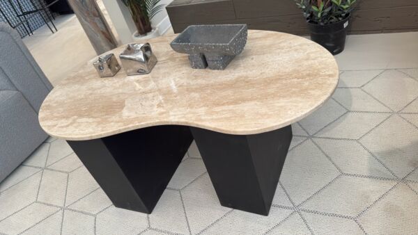 طاولة قهوة مالي رخام ترافنتينو