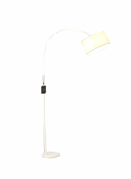 أبجورة أرضية نورديك بسيط لحماية العين 185 سم - أبيض