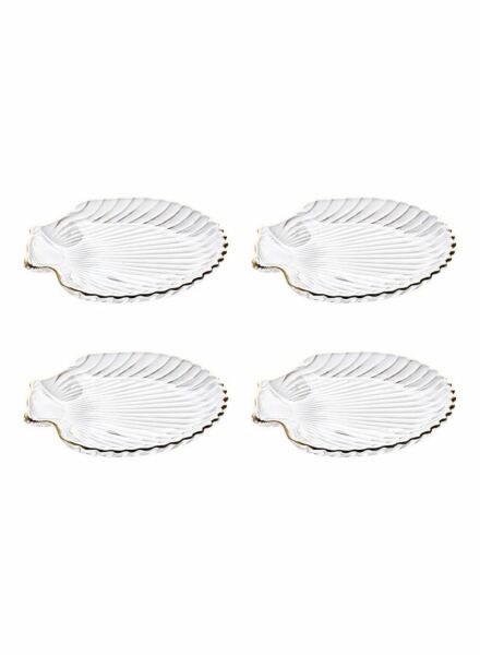 طقم أطباق تقديم زجاجية شفاف يانيلان