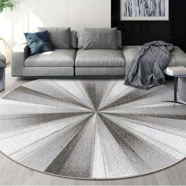 سجاد مستدير مضاد للانزلاق متعدد الألوان 120سم