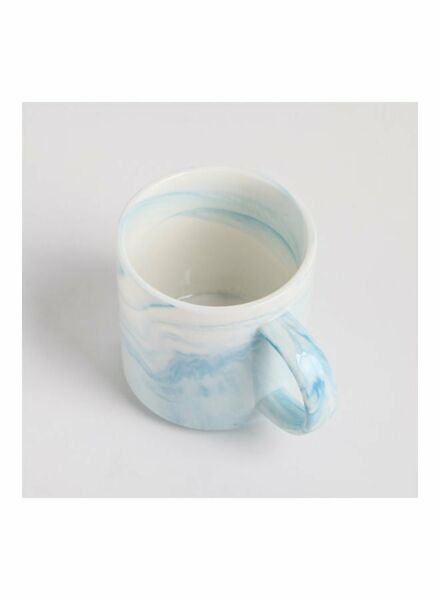 كوب سيراميك بلوبور 380 مل - أبيض وأزرق