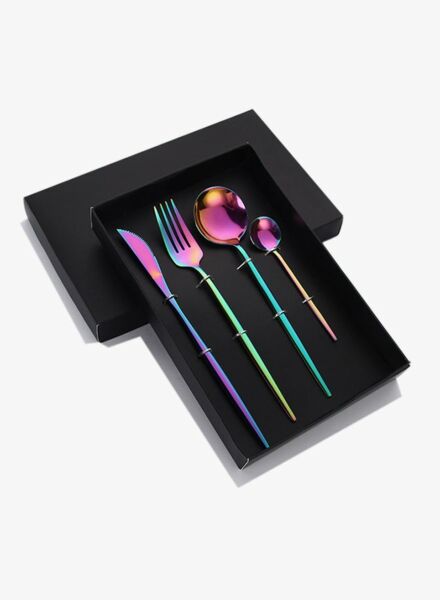 طقم أدوات مائدة صن هوم 4 قطع - متعدد الألوان