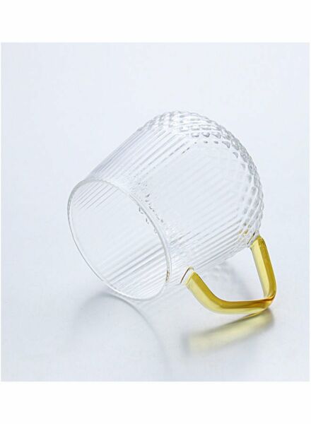 كوب زجاج مربع الشكل من شور - شفاف