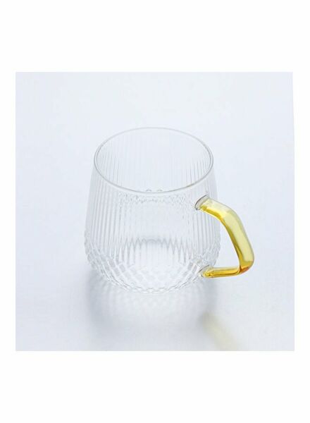 كوب زجاج مربع الشكل من شور - شفاف