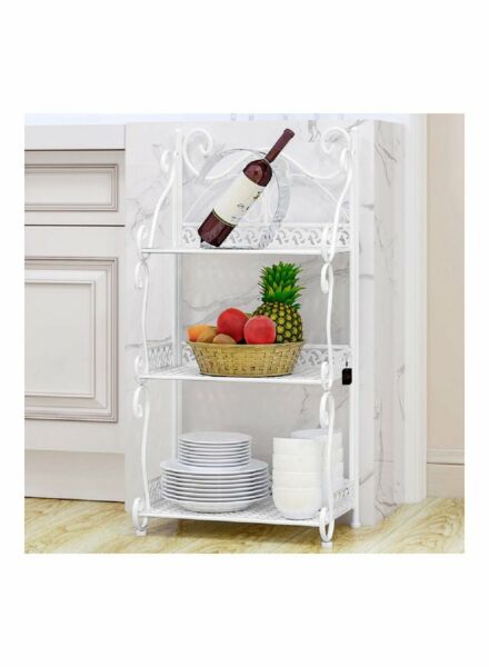 رفوف تنظيم شاربدو حديد 3 طبقات - أبيض