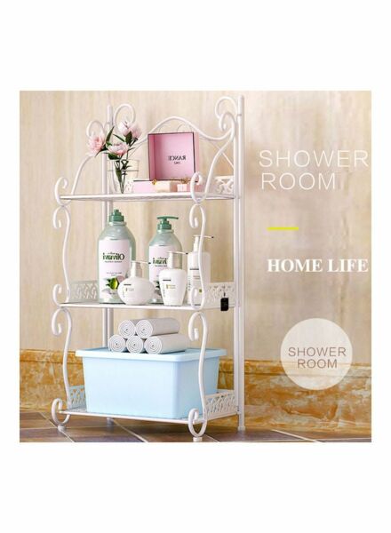 رفوف تنظيم شاربدو حديد 3 طبقات - أبيض