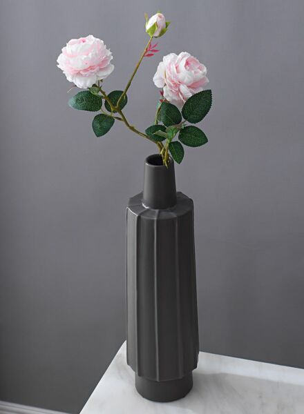 فازة سيراميك مودرن من شور - رمادي