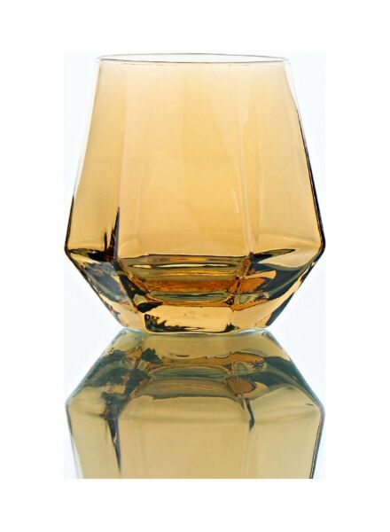 كأس بشكل قطعة ألماس سطح سداسي الأضلاع