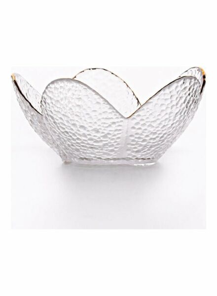 وعاء تقديم زجاجي شفاف