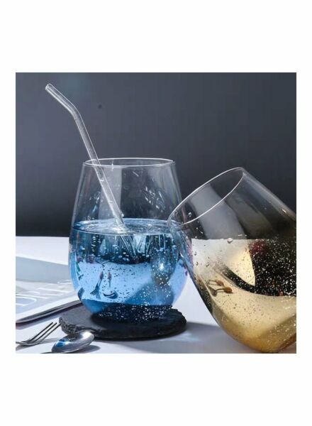 كاسة زجاجية - ازرق