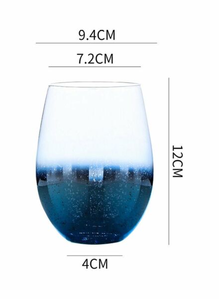 كاسة زجاجية - ازرق