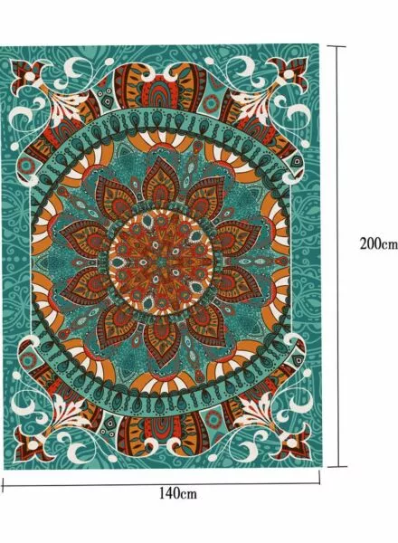 سجادة بوهيميان 200x140 سم - متعدد الألوان
