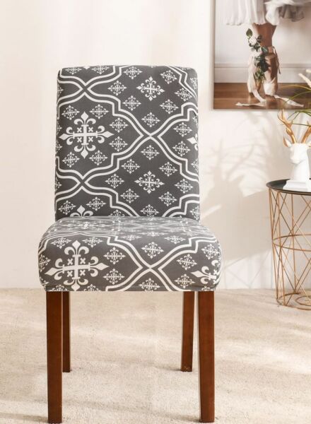 غطاء كرسي مطاطي كلاسيك - رمادي