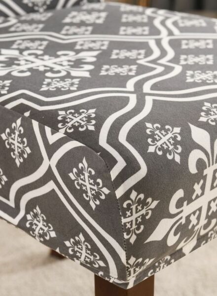 غطاء كرسي مطاطي كلاسيك - رمادي