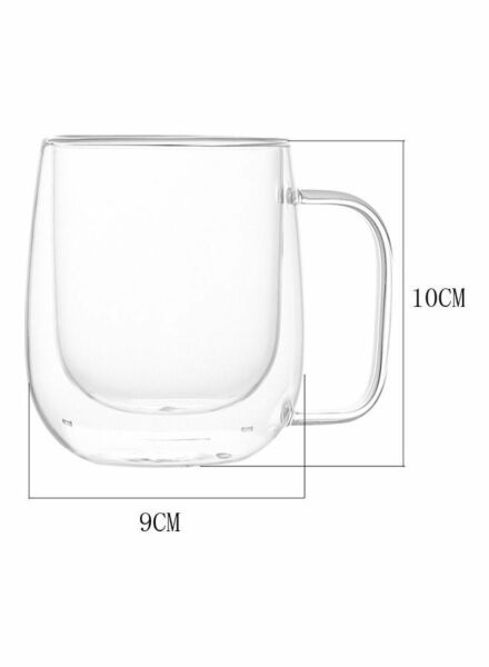 كوب زجاجي دوبل جلاس - شفاف