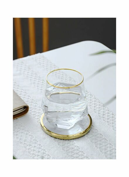 كاس دياموند بشكل سداسي - زجاجي شفاف