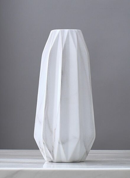 فازة ماربيلا سيراميك - أبيض