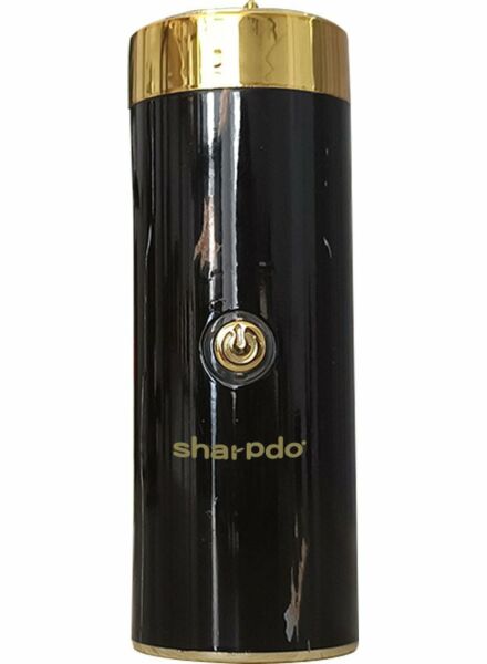 مبخرة محمولة مع غطاء قابل للتدوير - أسود وذهبي