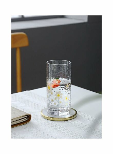 كأس المطروق اللامع بطبعة زهرة دوار الشمس