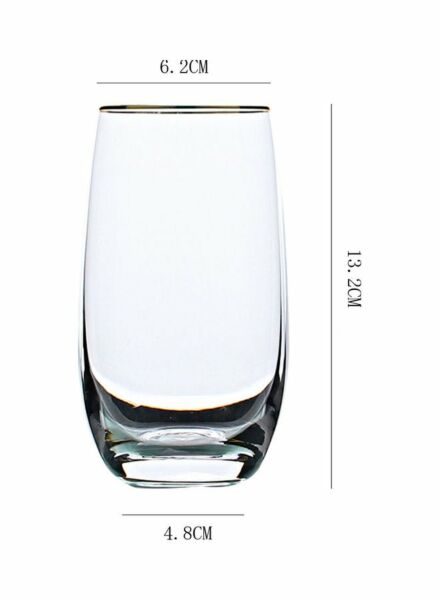 كاس عصير زجاجي - شفاف