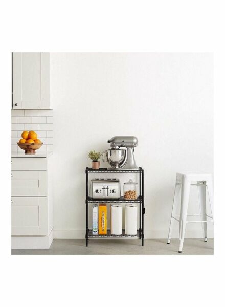 وحدة أرفف من الصلب - اسود