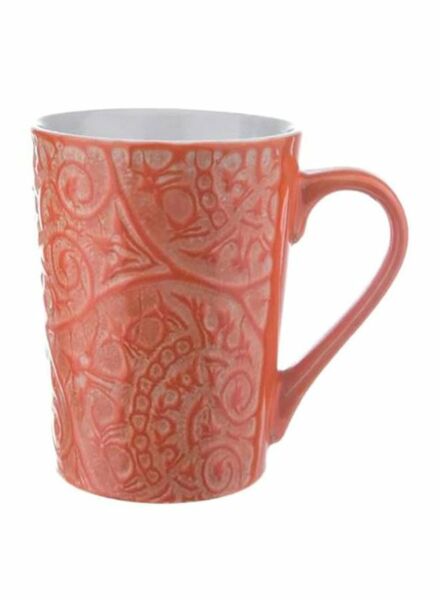 كوب تقديم المشروبات منقوش - احمر